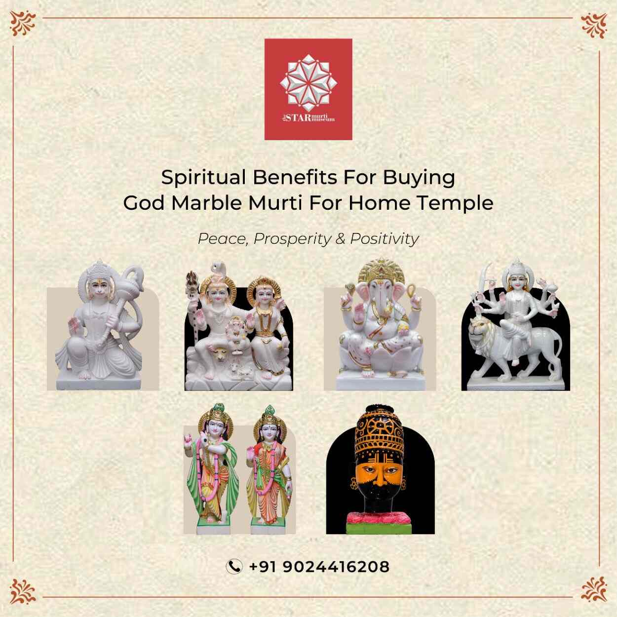 Spiritual Benefits For Buying God Marble Murti For Home Temple - Peace, Prosperity & Positivity