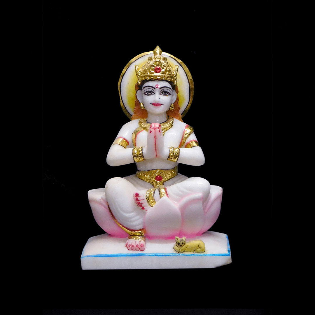 Parvati Mata Makrana White Marble