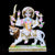 Durga Mata Cut-Gold Makrana White Statue