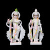 Radha Krishna Makrana White Marble Statue