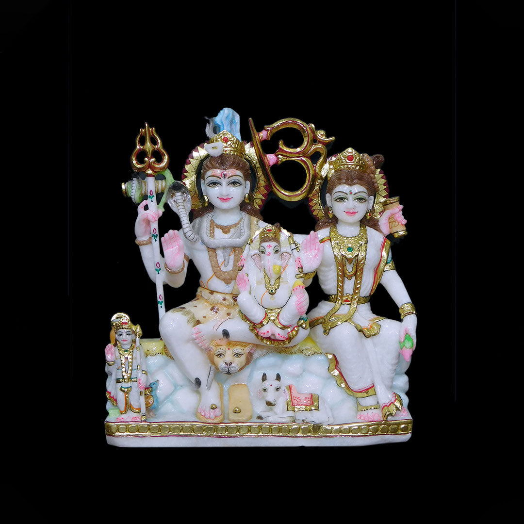 Shiv Parivar Marble Statue (Makrana)