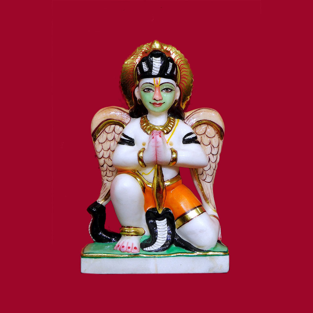 Garudh Ji Marble Statue