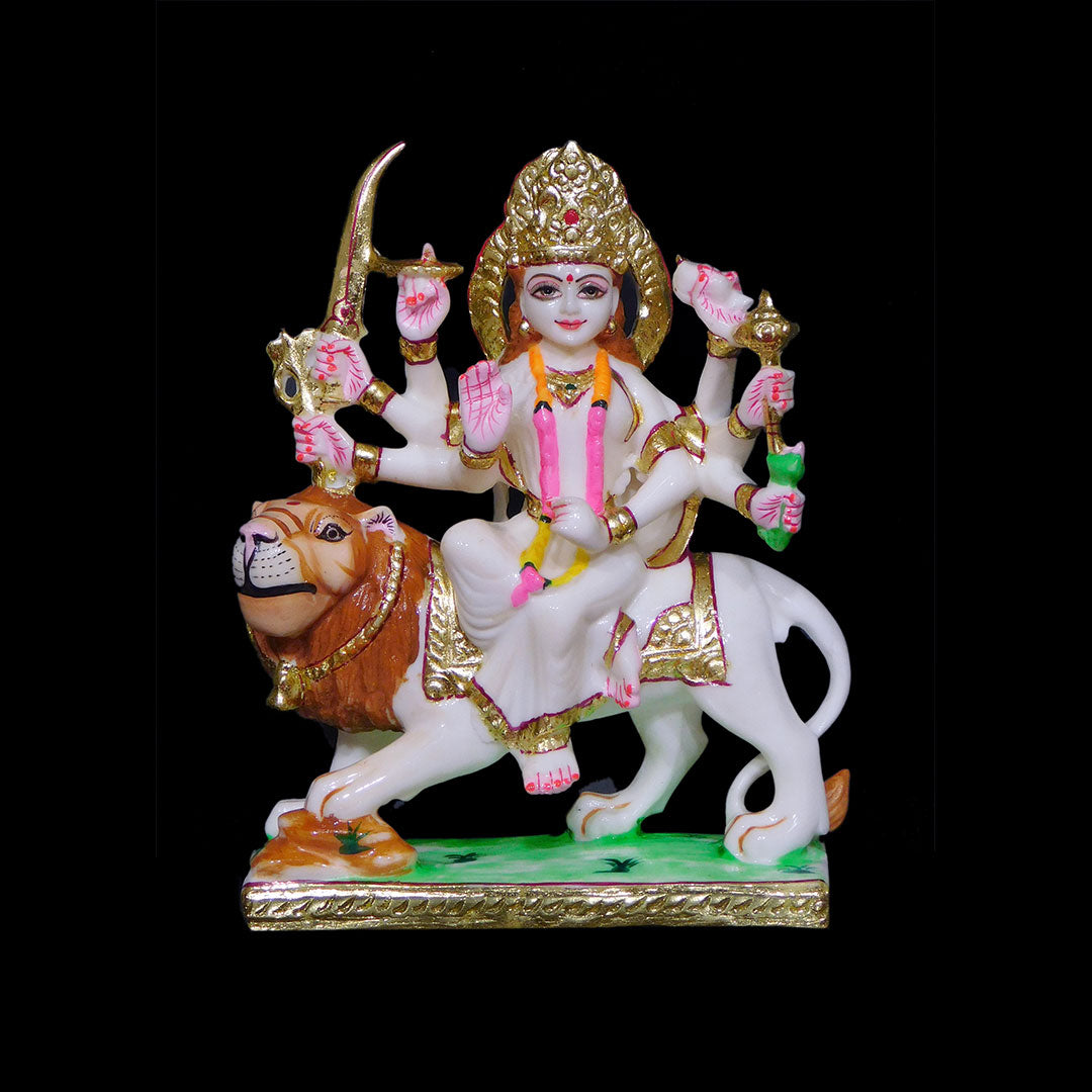 Durga Mata Marble Dust Statue For Temple