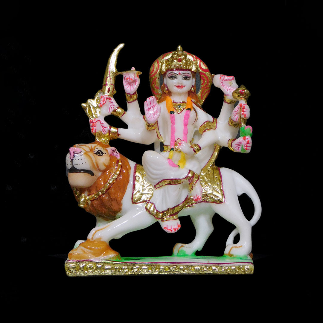 Durga Mata Marble Dust Statue