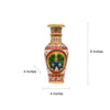 Long-necked Flower Vase | Round Shaped Minakari Handpainted Marble Vase