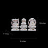 Marble Ganesh, Kartik and Parvati