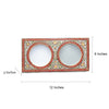 Colourful Handpainted Flower Design Marble Photo Frame With 2 slots for pictures