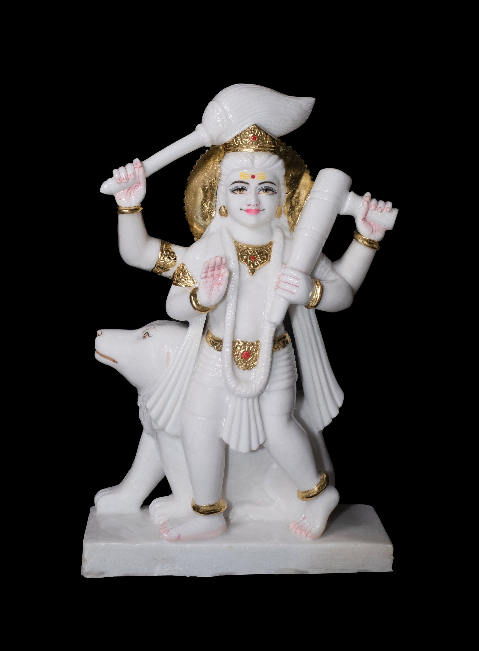Bhairav Ji Marble Statue
