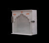 Small Marble Temple For Pooja with Glass Frame Mandir For Home, Office