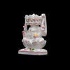 Six-Faced Marble Kartik Statue for Pooj In Temple Home Office