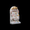 Marble Kartik Statue in Frame Sitting Position For Home, Mandir