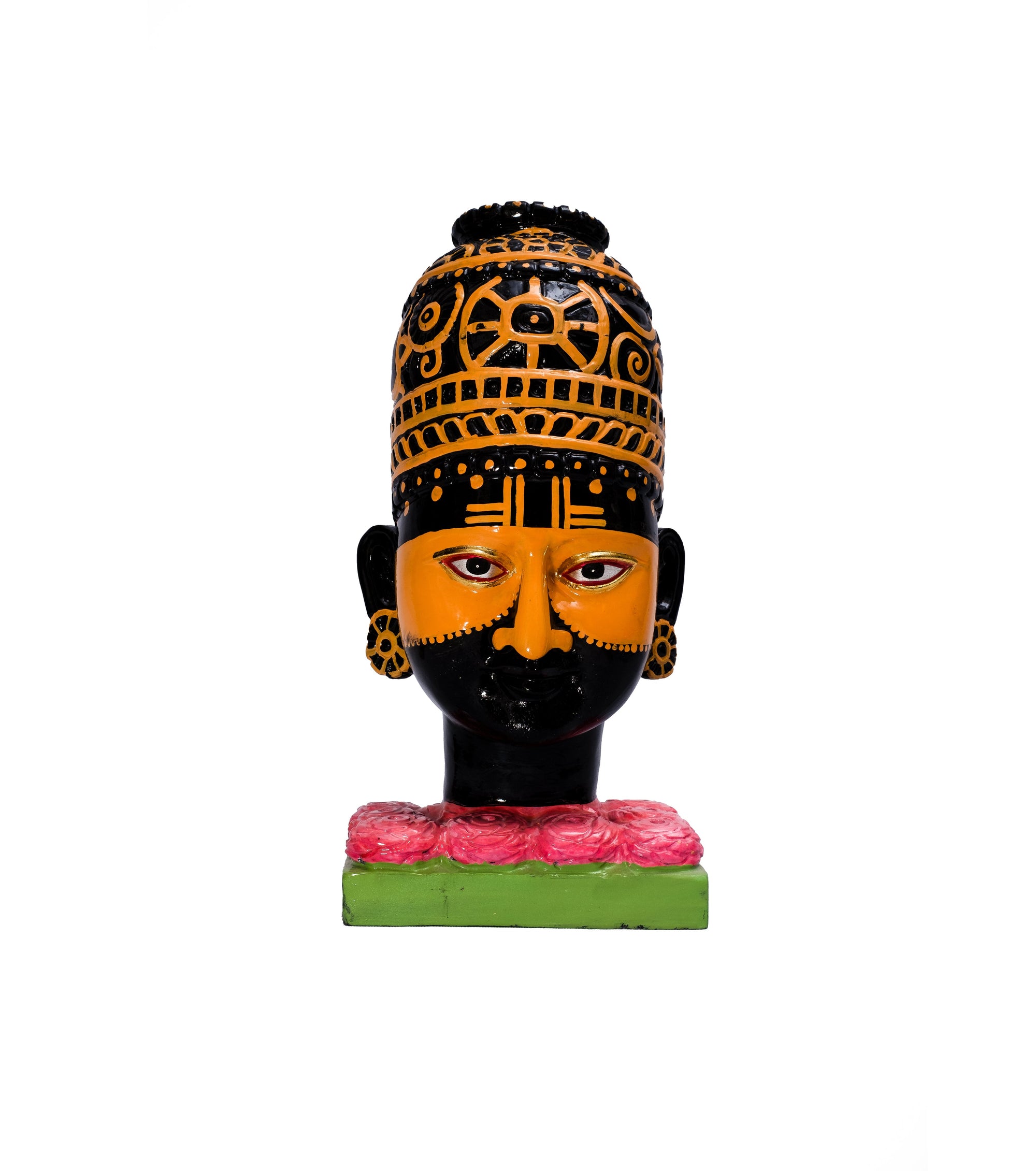 Marble Shyam Baba Statue with Golden Mukut