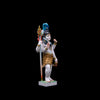 Standing Marble Shiv Ji Statue With Blue hair in standing Position