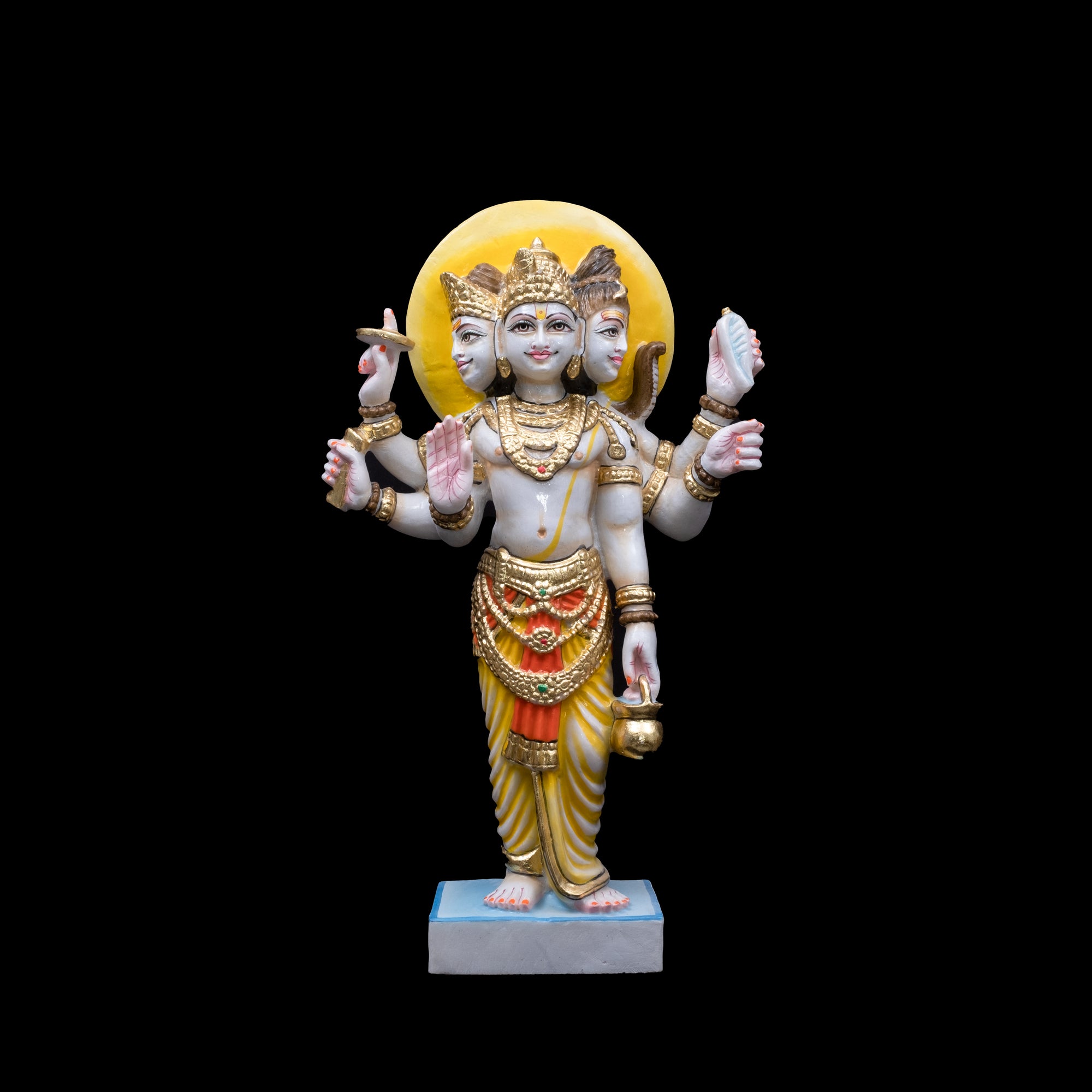 Brahma Standing Marble Statue For Home Temple