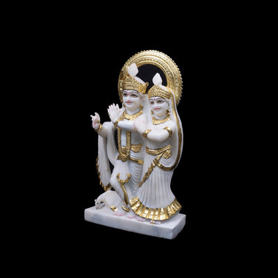 Radha Krishna Marble Statue For Temple