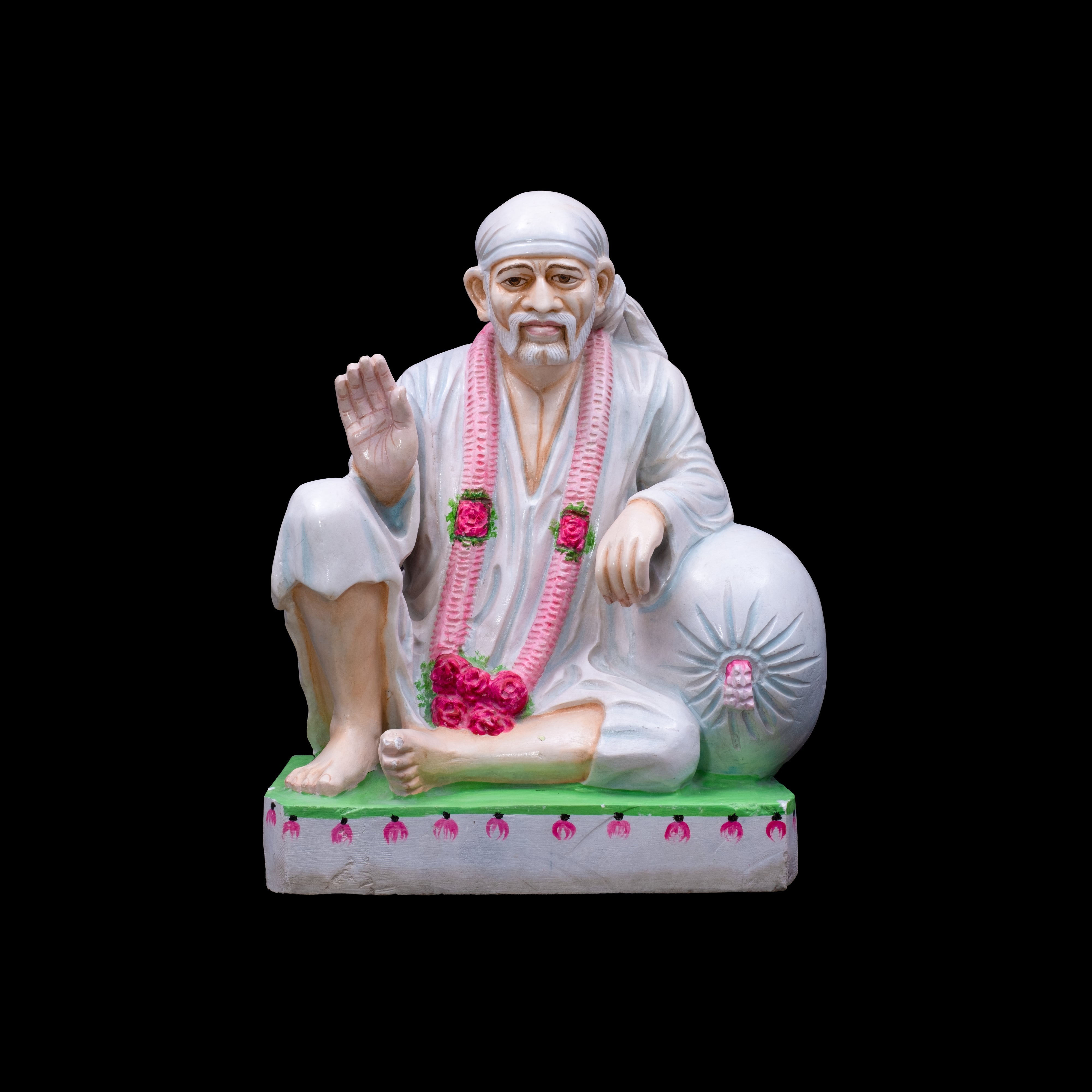 Shirdi Sai Baba - An amazing carving of the Saint in ash wood 24