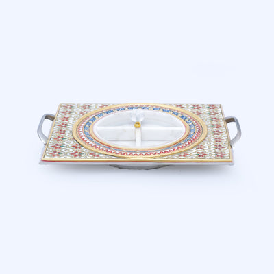 Marble Dry Fruits Tray For Home And Kitchen