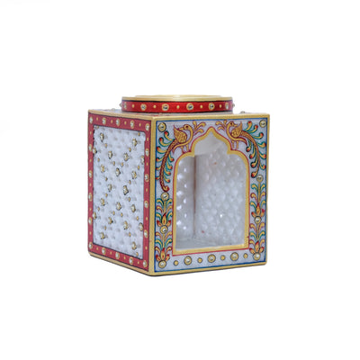 Marble Rectangular Candle Stand For Candlelight Dinners