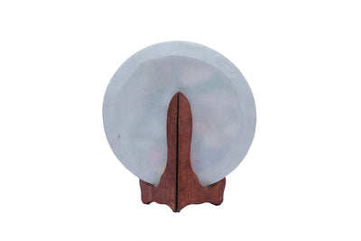 Marble Plate With Stand | Round Minakari Handpainted Plate