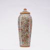 Round Shaped Minakari Handpainted Marble Vase with Lid