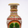 Long-necked Flower Vase | Round Shaped Minakari Handpainted Marble Vase
