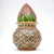 Marble Kalash With Coconut And Green Leaves Round Shaped Minakari Handpainted Kalash For Home Decoration